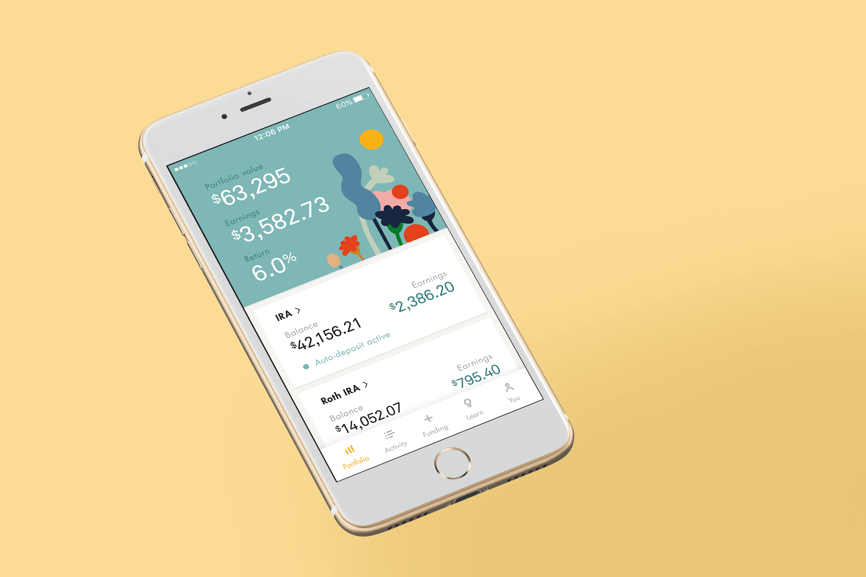 Wealthsimple US Dashboard Mobile